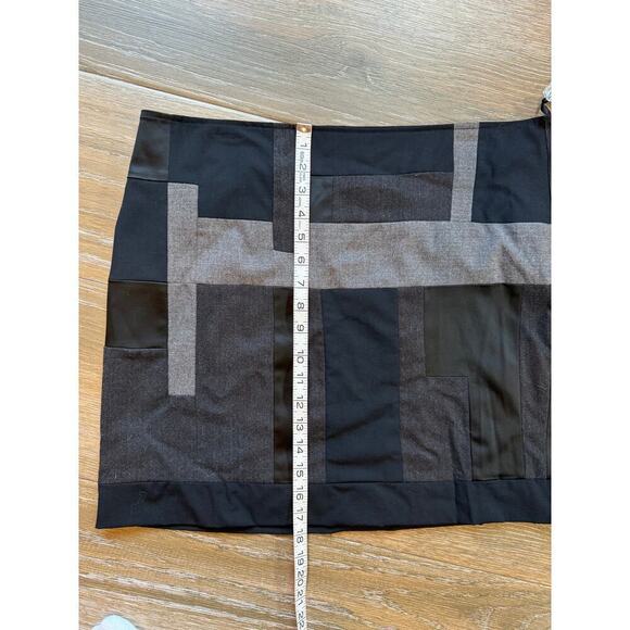 NWT DKNY Line Patchwork wool blend skirt size 14 - Picture 5 of 12